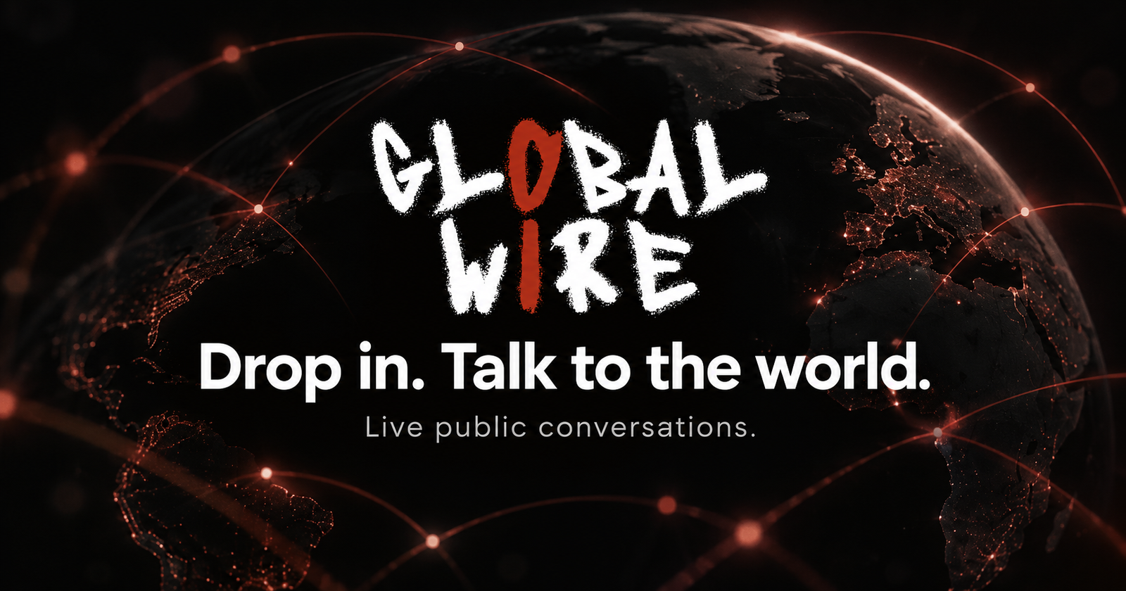 Illustration representing the vibrant, synchronized realtime chatroom environment of GlobalWire